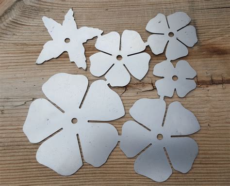 sheet metal flower template|small metal flowers for crafts.